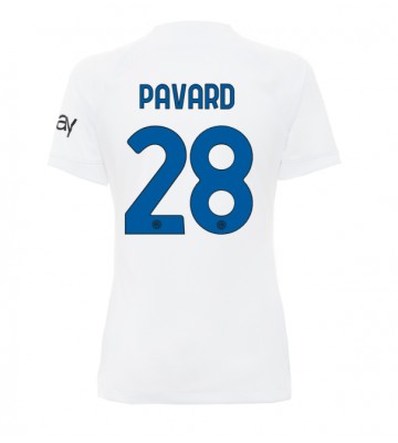 Inter Milan Benjamin Pavard #28 Venkovní Dres pro Dámy 2023-24 Krátkým Rukávem